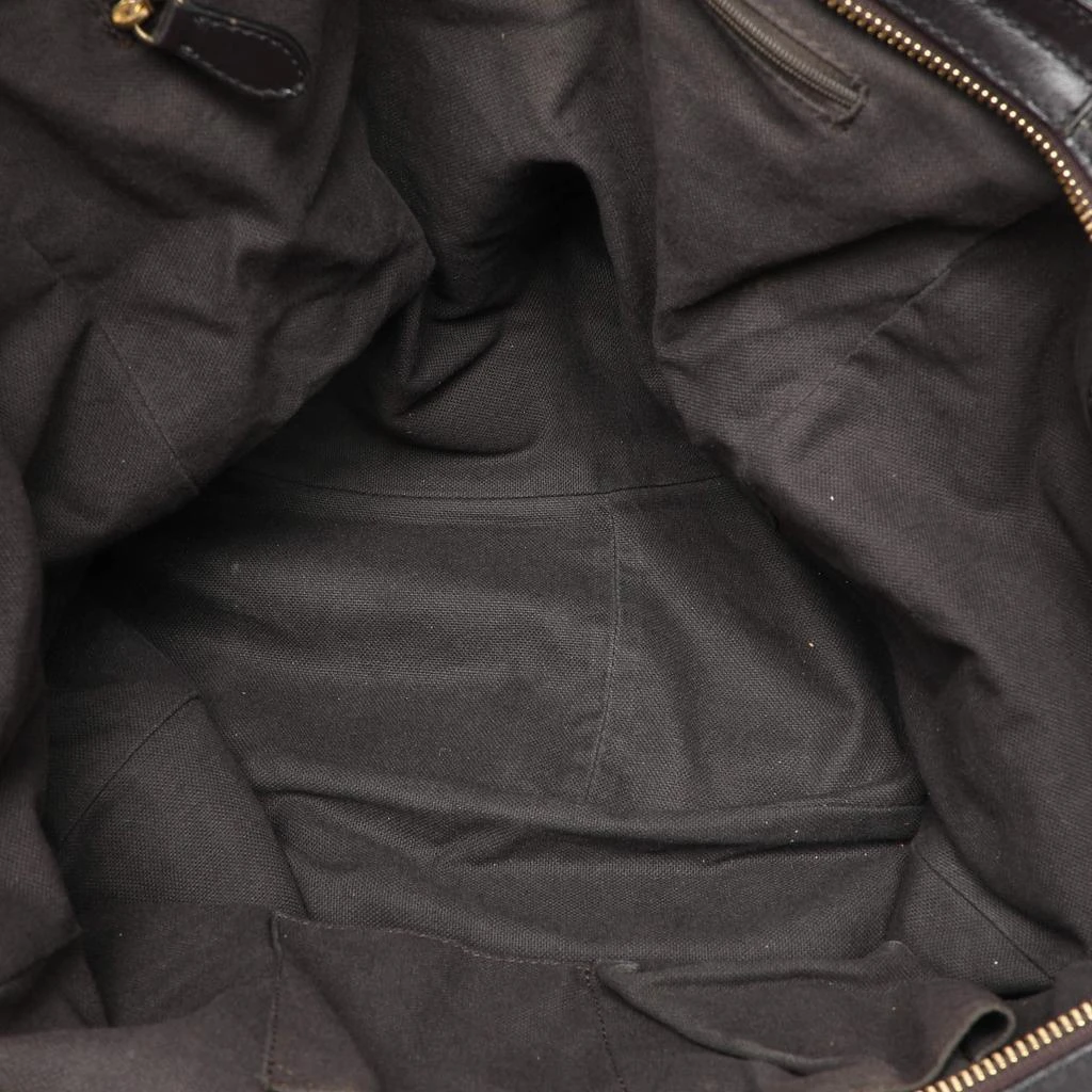 Burberry Burberry Brown/Black Leather Tassel Detail Satchel 13