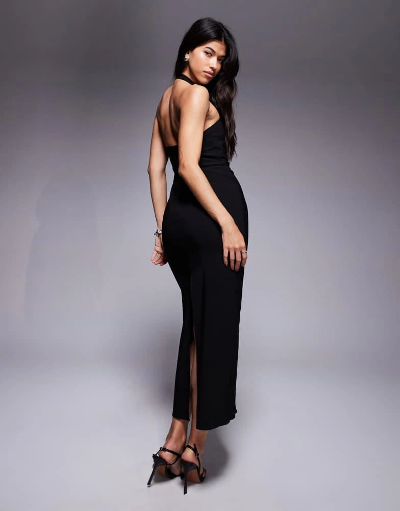 garage halter dress Draped Backless Halter Mini Dress – Sexy See-Through Deep V Neck Lace –  LUNARITY GARAGE