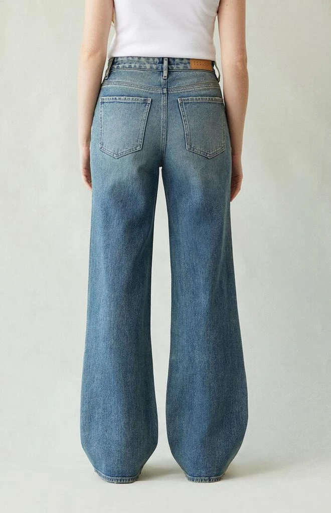 PacSun Madison High Waisted Girlfriend Jeans Medium Indigo 4