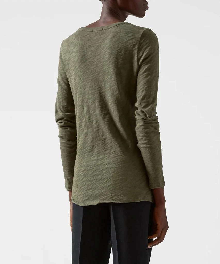 ATM Atm - Slub Jersey Long Sleeve Destroyed Wash Tee 2