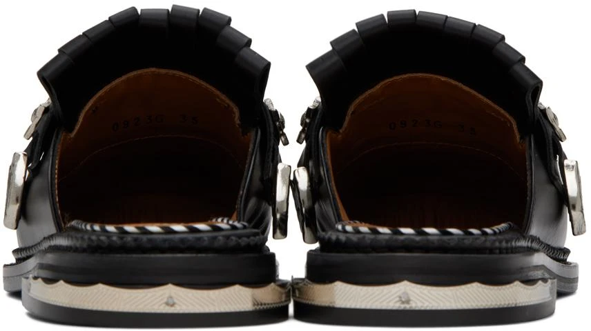 Toga Pulla Black Fringed Loafers 2