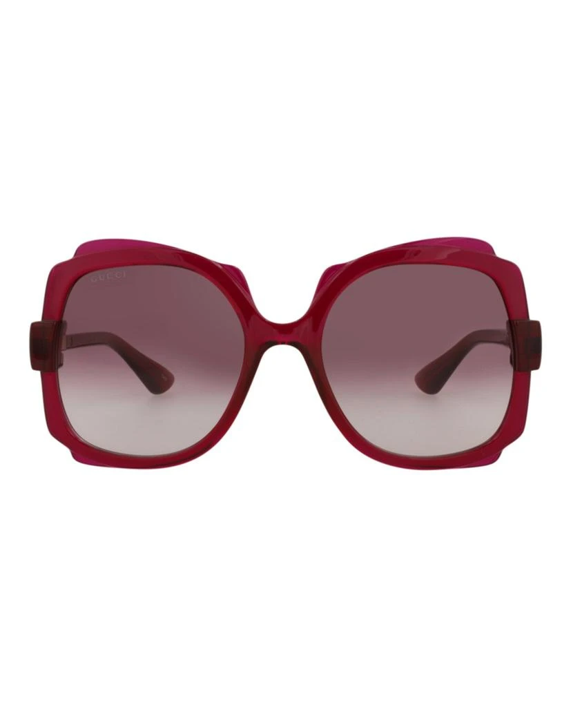Gucci Round-Frame Injection Sunglasses Purple Womens Gucci Round-Frame Injection Sunglasses - Overstock - 43684831 main image 4