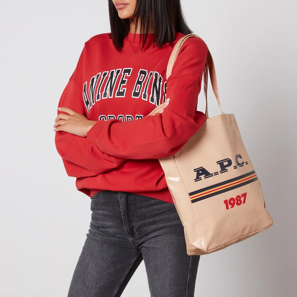 A.P.C. Lou Logo Coated-Canvas Tote Bag 2