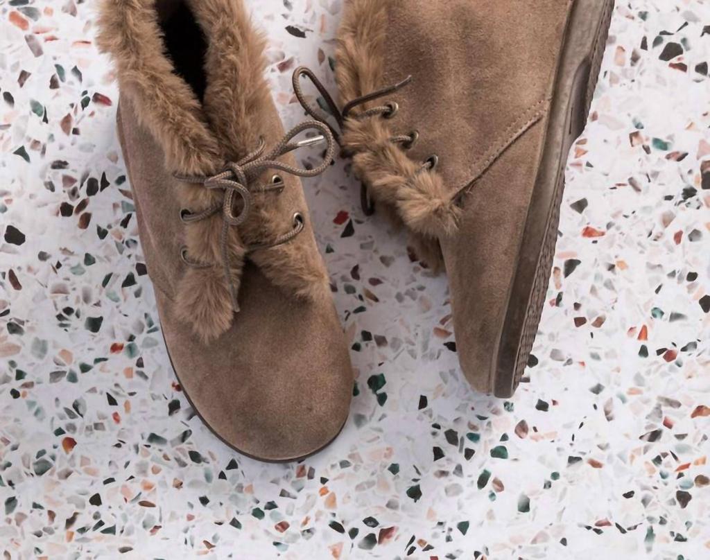 Elephantito Elephantito - Kid's Teddy Bootie With Laces Suede