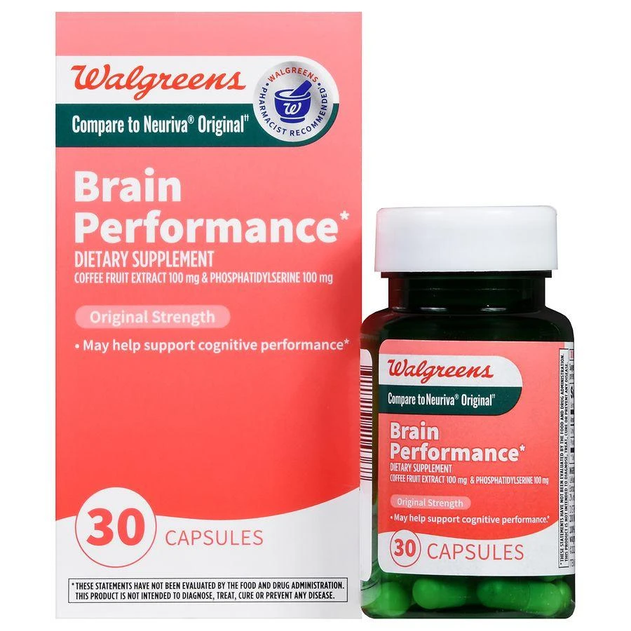 Walgreens Original Strength Brain Performance Capsules (30 days) 1