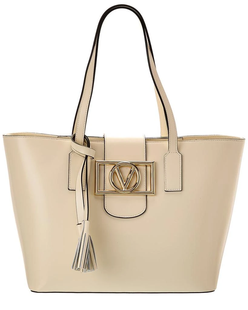 Mario Valentino Marion Super V Leather Tote 1