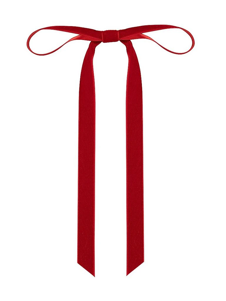 Jennifer Behr Aida Velvet Bow Barrette 1