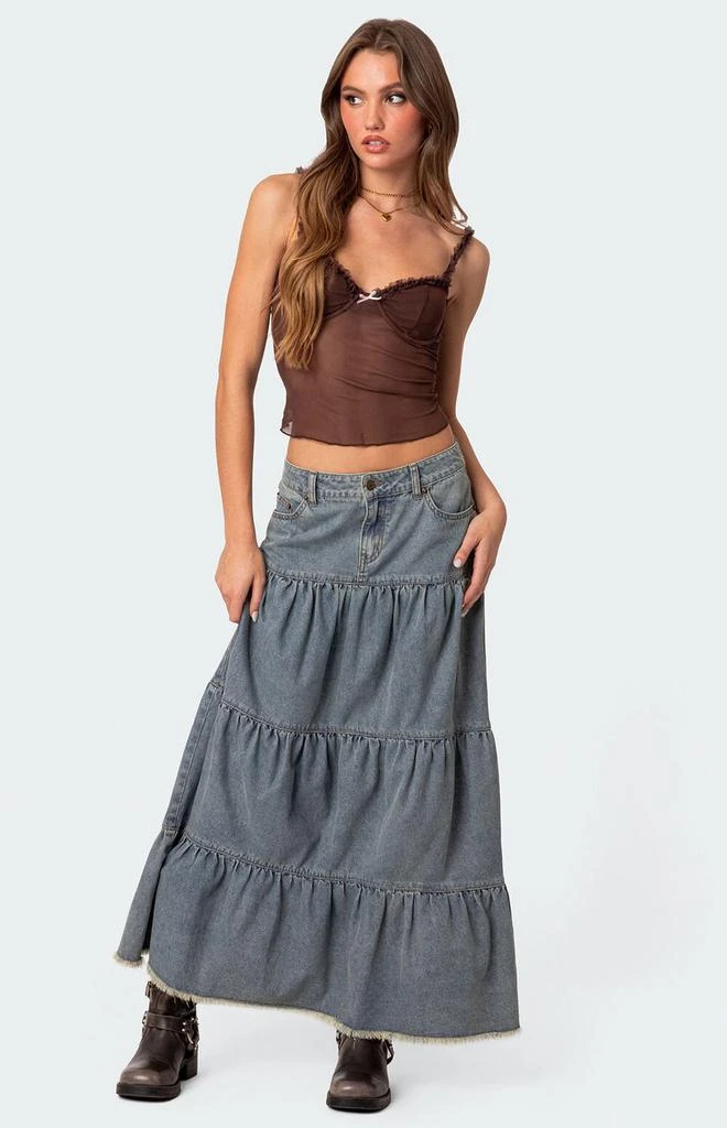 Edikted Mercy Sheer Mesh Bra Top 3