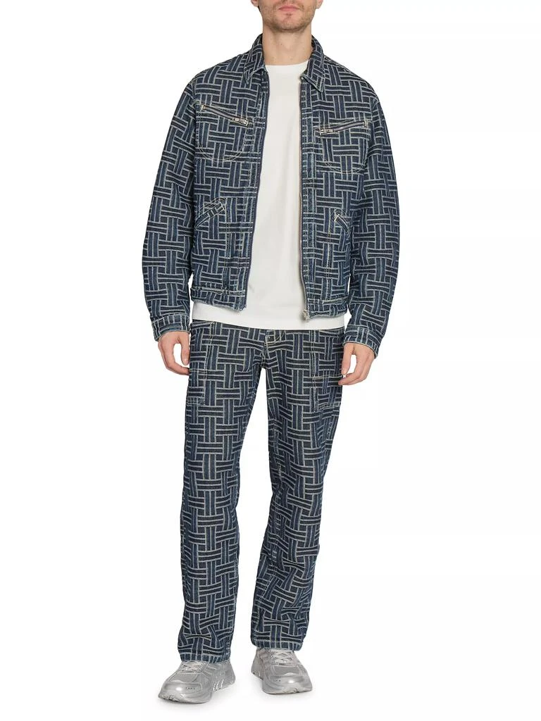 Kenzo Weave Straight-Leg Cargo Jeans 2