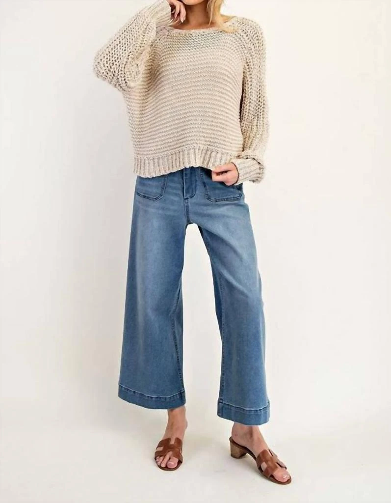 ee:some Ee:Some - Crochet Long Sleeve Sweater 5