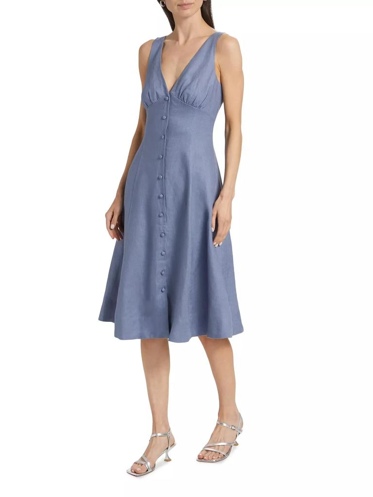 Reformation Sebastien Linen Midi-Dress 2