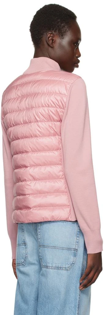 Moncler Pink Padded Wool Down Jacket 3