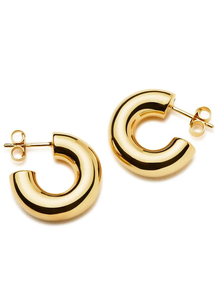 Missoma Chubby Medium 18kt gold vermeil hoop earrings 3