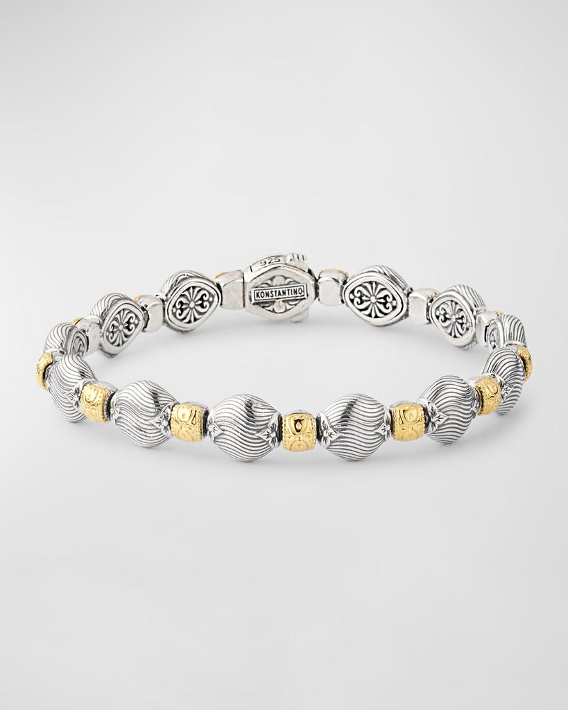 Konstantino Sterling Silver and 18K Yellow Gold Bracelet