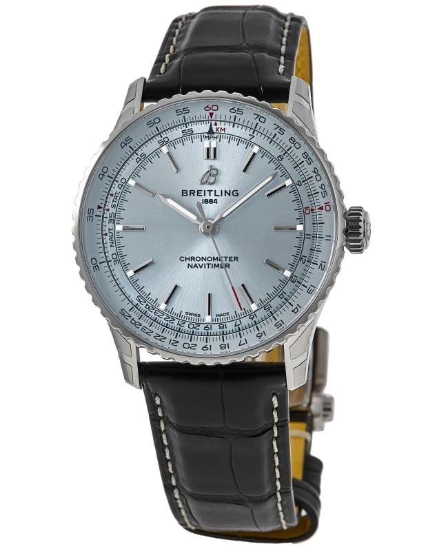BREITLING Breitling Navitimer Automatic 41 Blue Dial Black Leather Strap Men's Watch A17329171C1P1 1