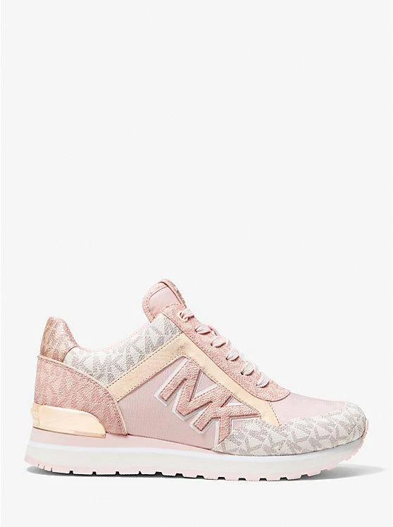 Michael Kors Maddy Two-Tone Logo and Mesh Trainer 2
