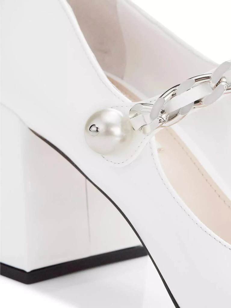 Miu Miu Patent Leather Square-Toe Mary Jane Pumps 6