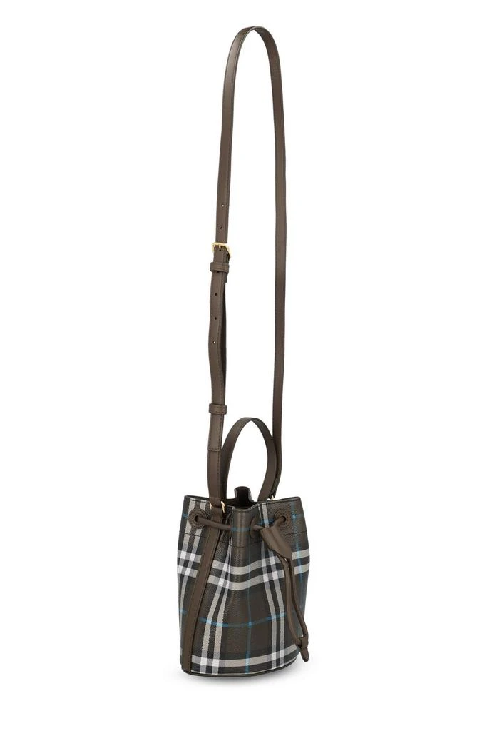 Burberry Burberry Checked Drawstring Bucket Bag 3