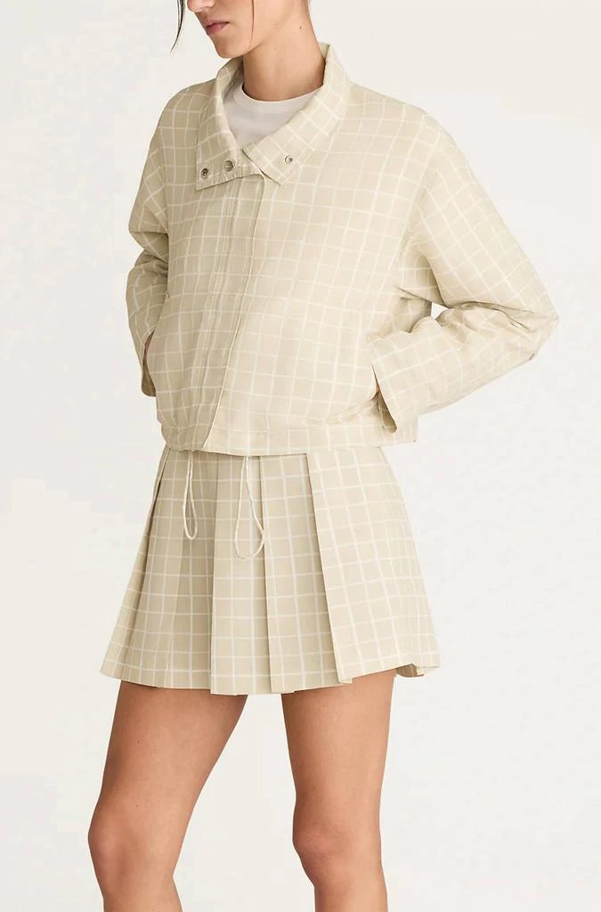 Rebecca Taylor Rebecca Taylor - Painterly Windowpane on Poly Faille Jacket 4