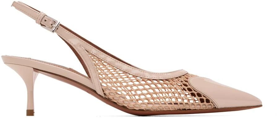 Alaïa Beige 'Le Cœur' Slingback Heels 1