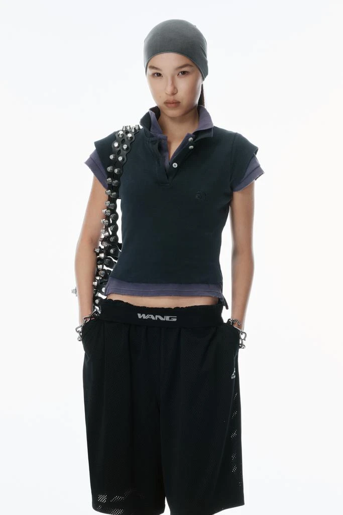 Alexander Wang Layered Shrunken Polo 1