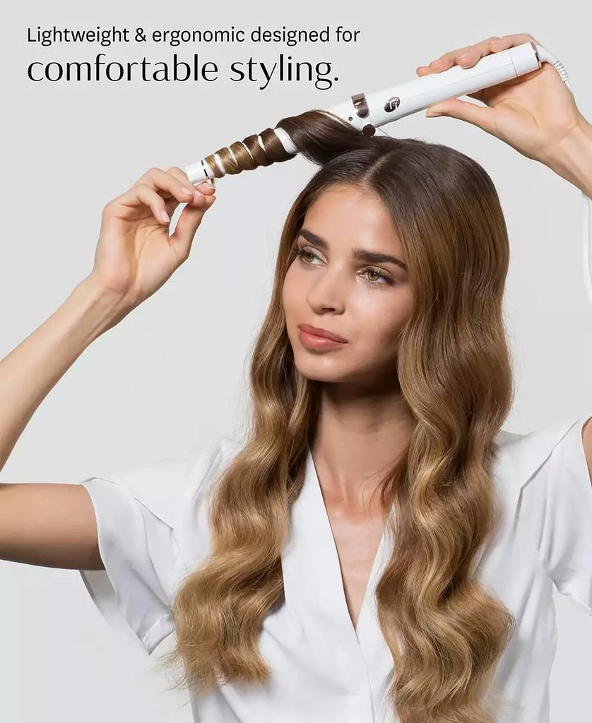 T3 SinglePass Wave 1 ¼" - ¾" Professional Tapered Ceramic Styling Wand 9