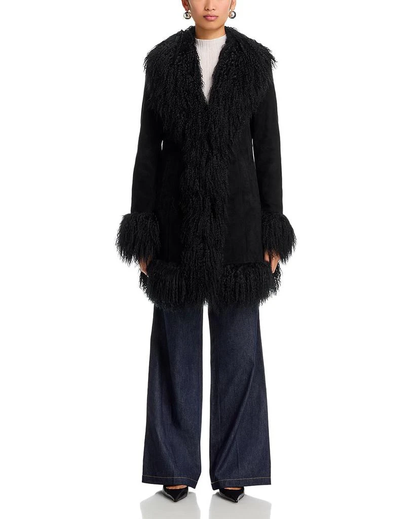 Susanna Chow Dorothy Shearling Midi Coat 3