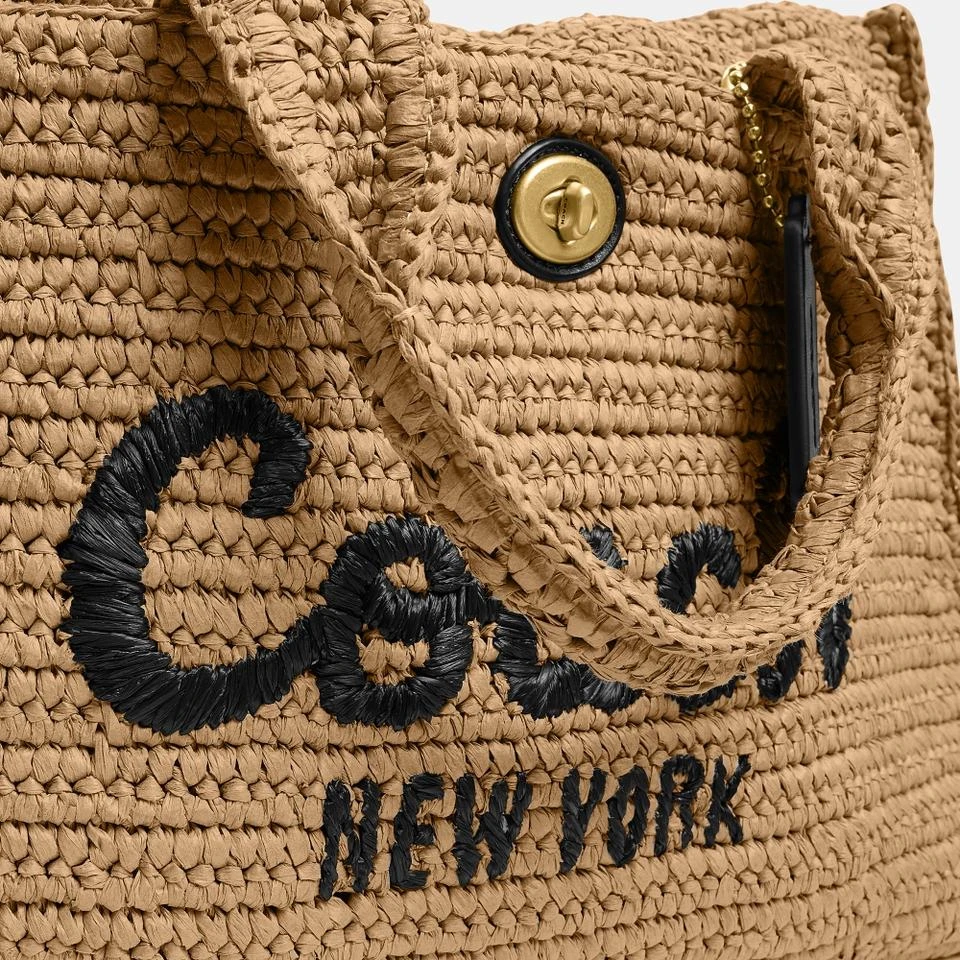 Coach Coach Straw Cargo Tote Bag 9