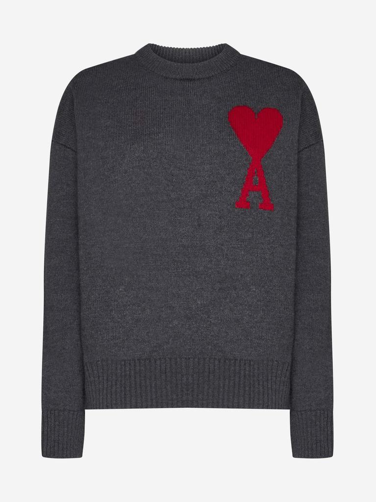 Ami Alexandre Mattiussi Logo Cashmere Sweater