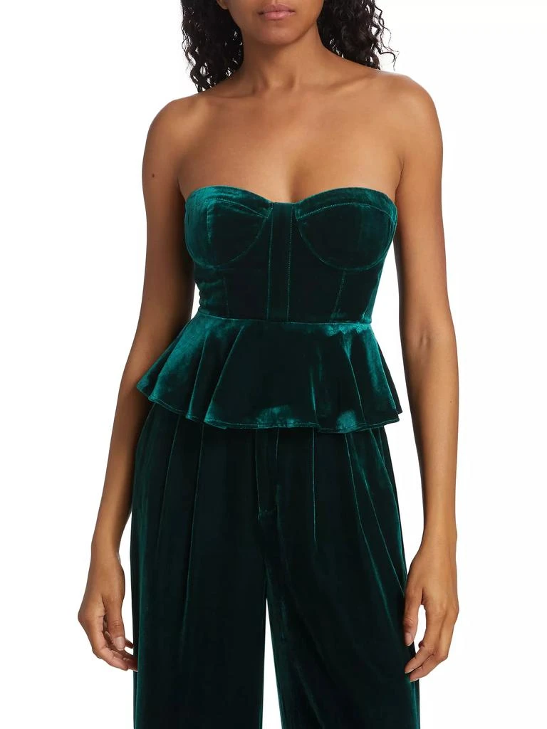 Cami NYC Colette Velvet Bustier Top 6