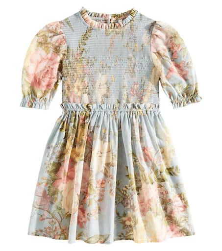 Zimmermann Waverly floral shirred cotton dress 1