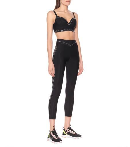 Adam Selman Sport Push-It studded sports bra