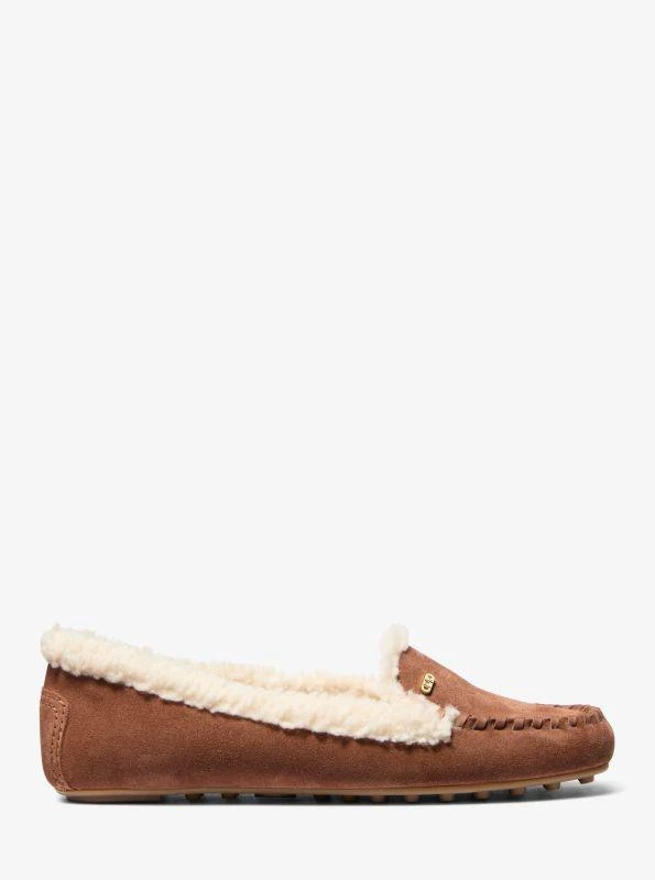 Michael Kors Eve Suede and Faux Shearling Moccasin 2