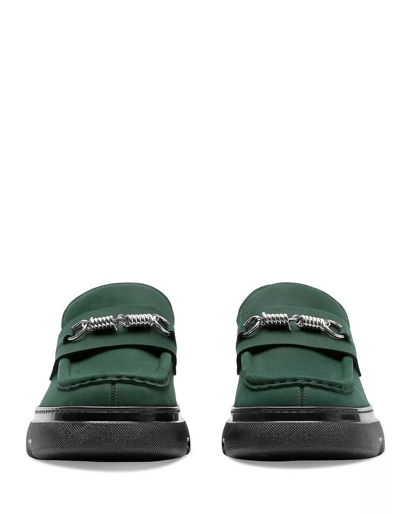 Burberry Men
s Creeper Clamp Slip On Loafers In Green 2
