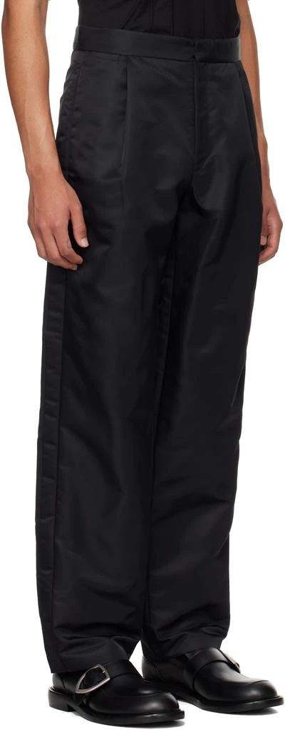 LGN Louis Gabriel Nouchi Black Five-Pocket Recycled Nylon Smoking Trousers 2