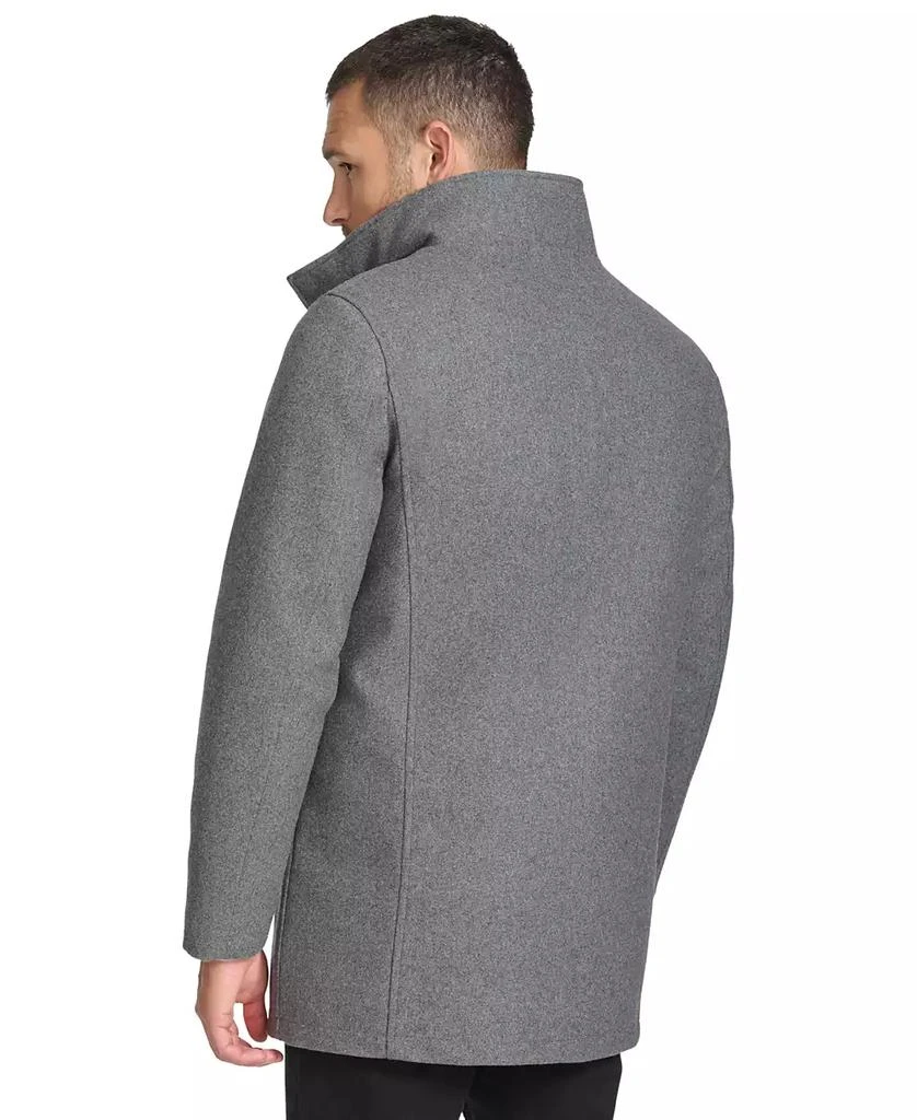 Calvin Klein Men's Urban Walker Coat with Detachable Faux Rabbit Fur at Interior Collar 2