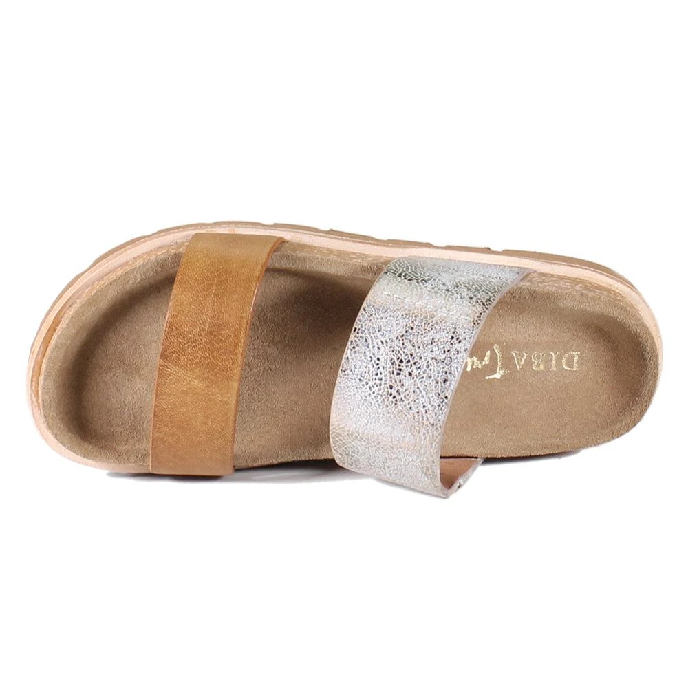 Diba True Baja Country Metallic Slide Sandals 4