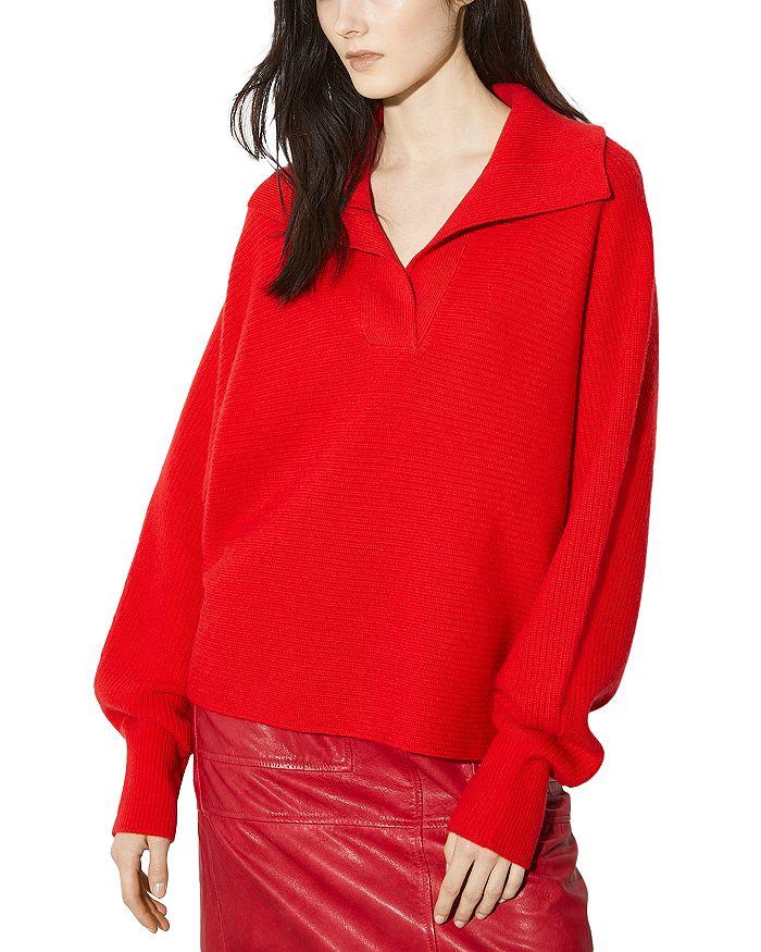 MAX&Co Vermut Wool Blend Polo Collar Sweater