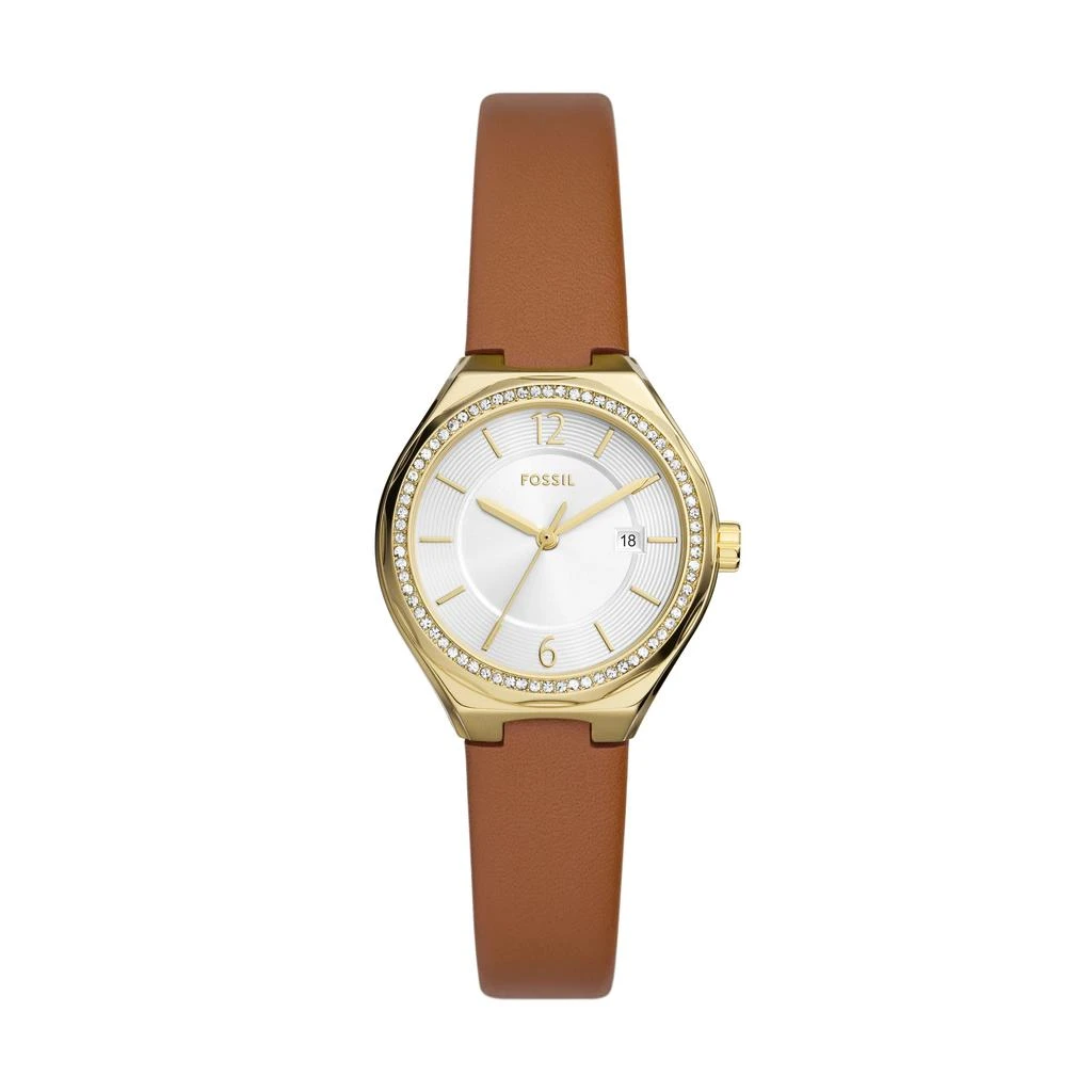 Fossil Ladies Brown Leather Watch Fossil Women Jacqueline Three