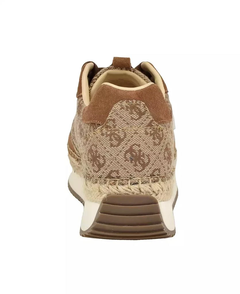 GUESS Women's Stefen Lace-Up Platform Espadrille Sneakers 3