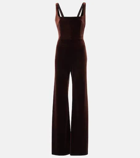Galvan Vesper velvet jumpsuit 1