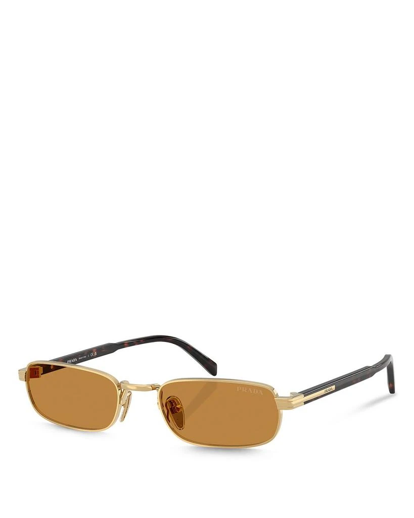 Prada Iconic Plaque Rectangle Sunglasses, 54mm 1