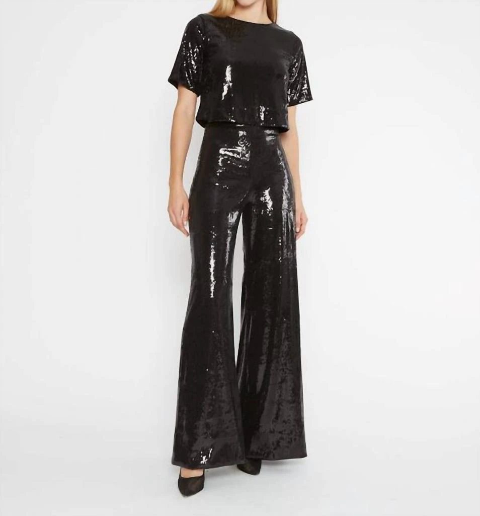 RIPLEY RADER Ripley Rader - Sequin Crop Wide Leg Pant