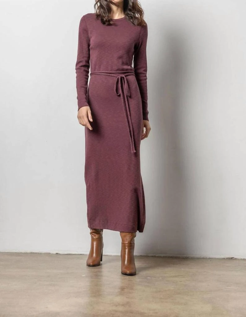 chinese dress ladies Split Neck Belted Maxi Dress – Lilla P