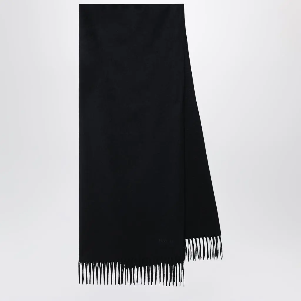 Max Mara Black cashmere scarf