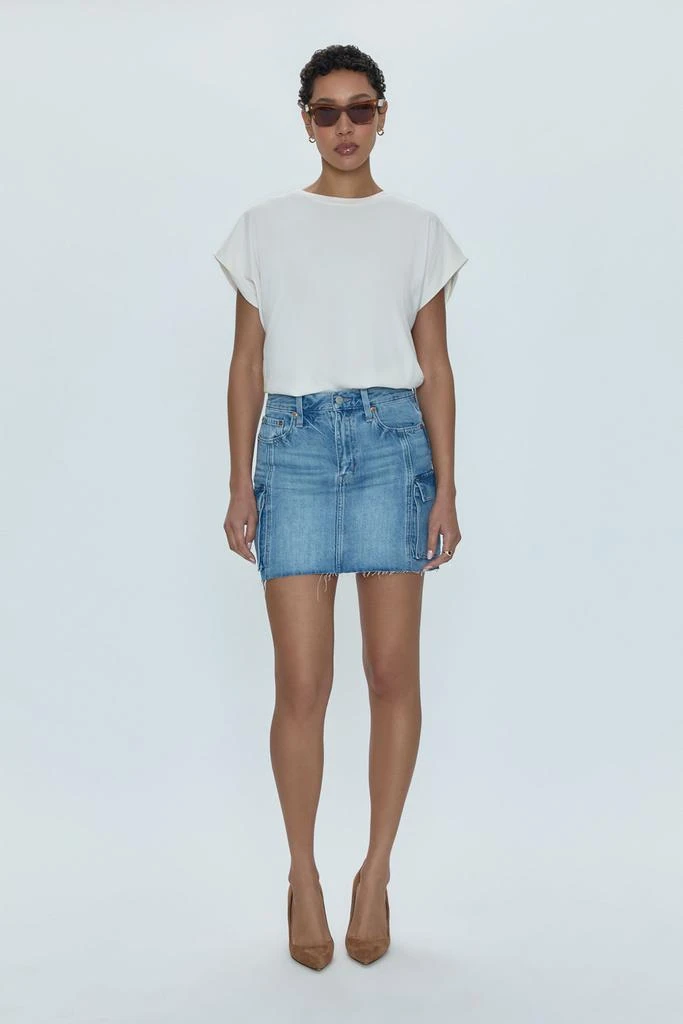 Pistola Denim Rhea Mid Rise Mini Skirt - Heat 1