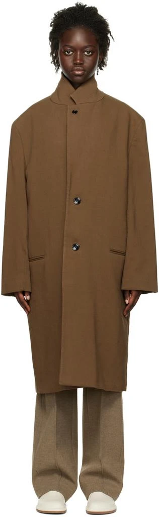 LEMAIRE Brown Chesterfield Coat 1