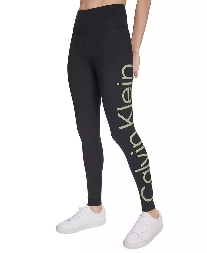 Calvin Klein Women's Active High-Waist Jumbo-Logo Full-Length Leggings 1