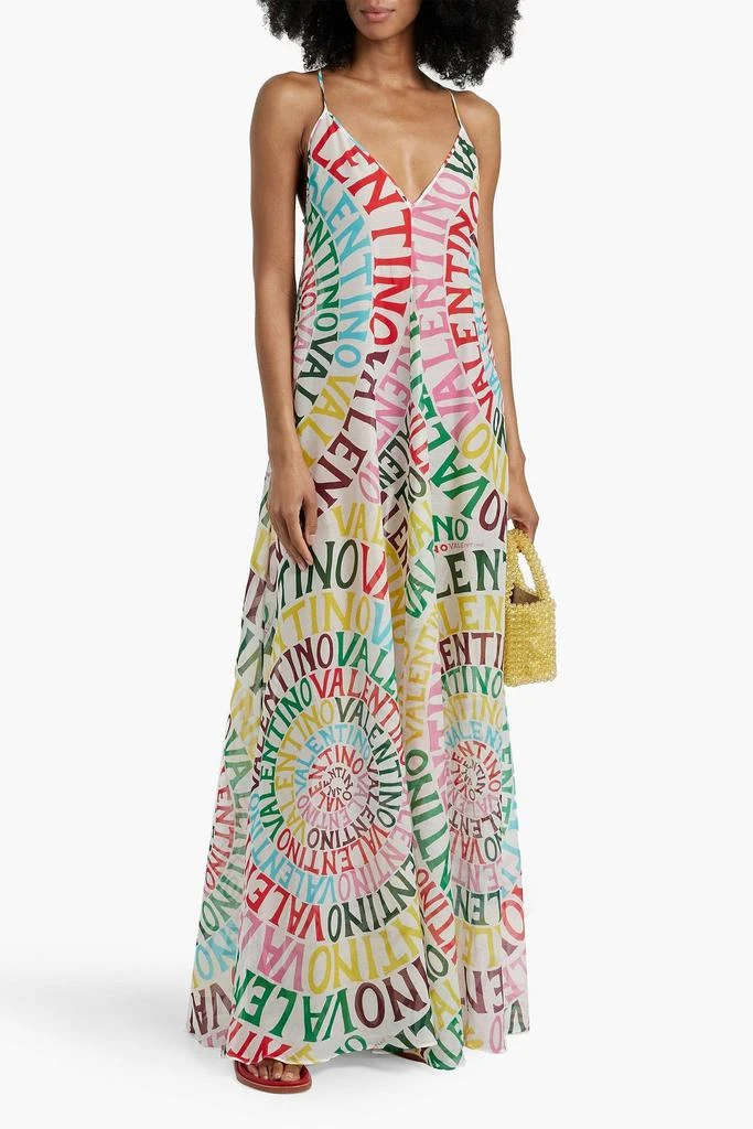 Printed cotton and silk-blend voile maxi dress  On Sale Now with Up to 65%  Off | Discover Exclusive Deals & Savings at BeyondStyle  Authentic  Valentino clothing|women|maxi dresses|dresses with Limited-Time Discounts,