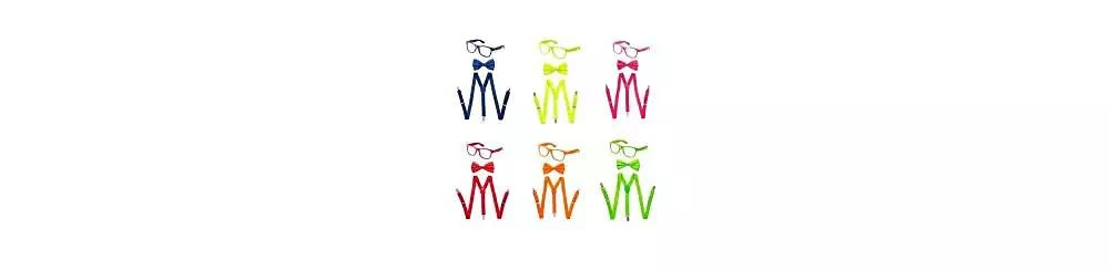 Dress Up America Toddler Suspender, Bow Tie Accessory Set 3